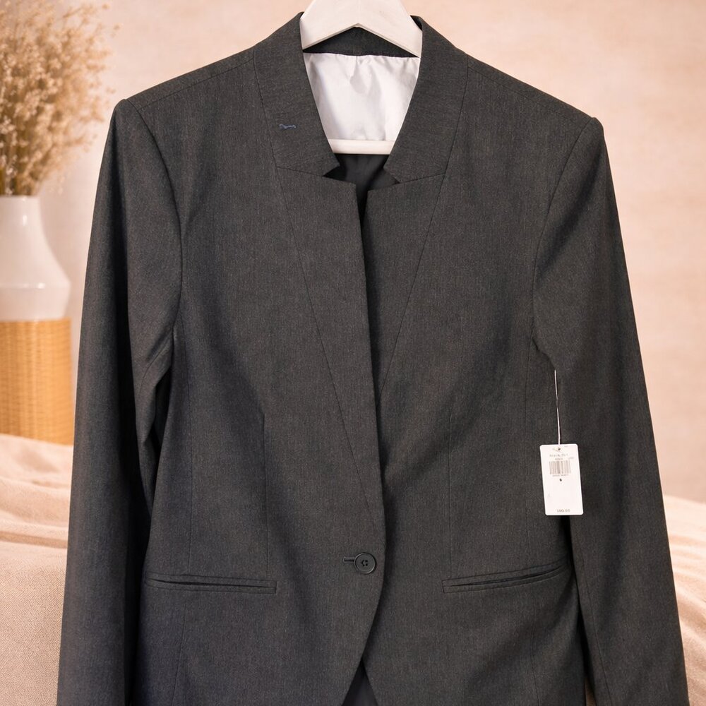 Chic Charcoal Gray Blazer